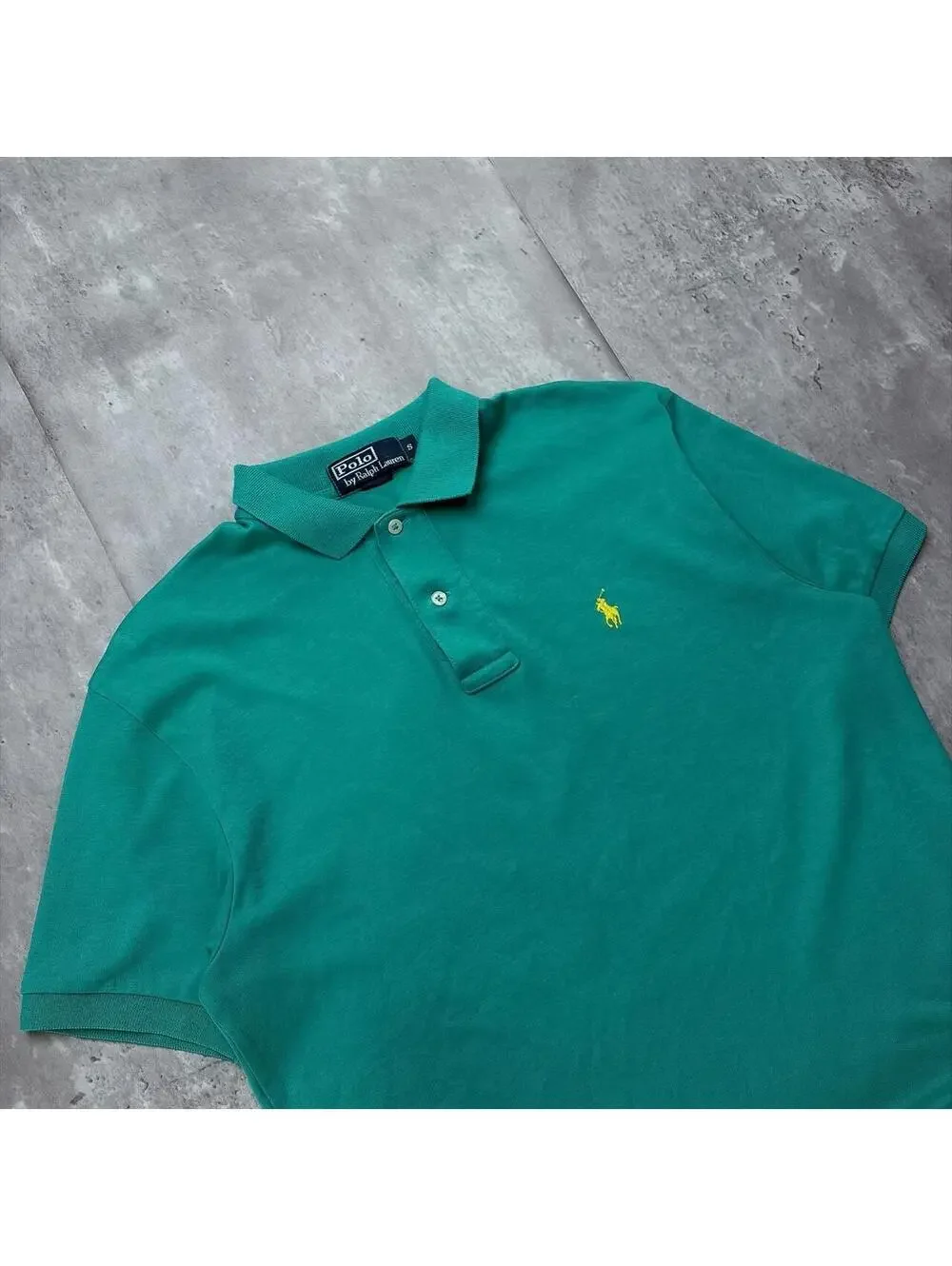 Vintage Teal Polo Ralph Lauren Logo Polo Shirt